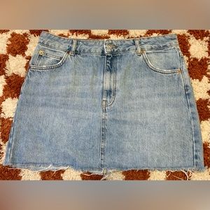 Topshop Denim Mini Skirt Size 10